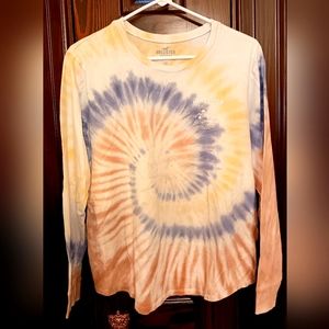 Hollister Long Sleeve Tye Dye Shirt